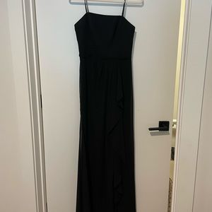 David’s bridal bridesmaid black dress